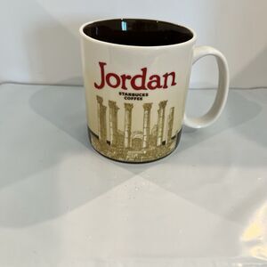 Starbucks Jordan Global Icon Series Coffee Tea Mug Cup 16 oz Brown 2016